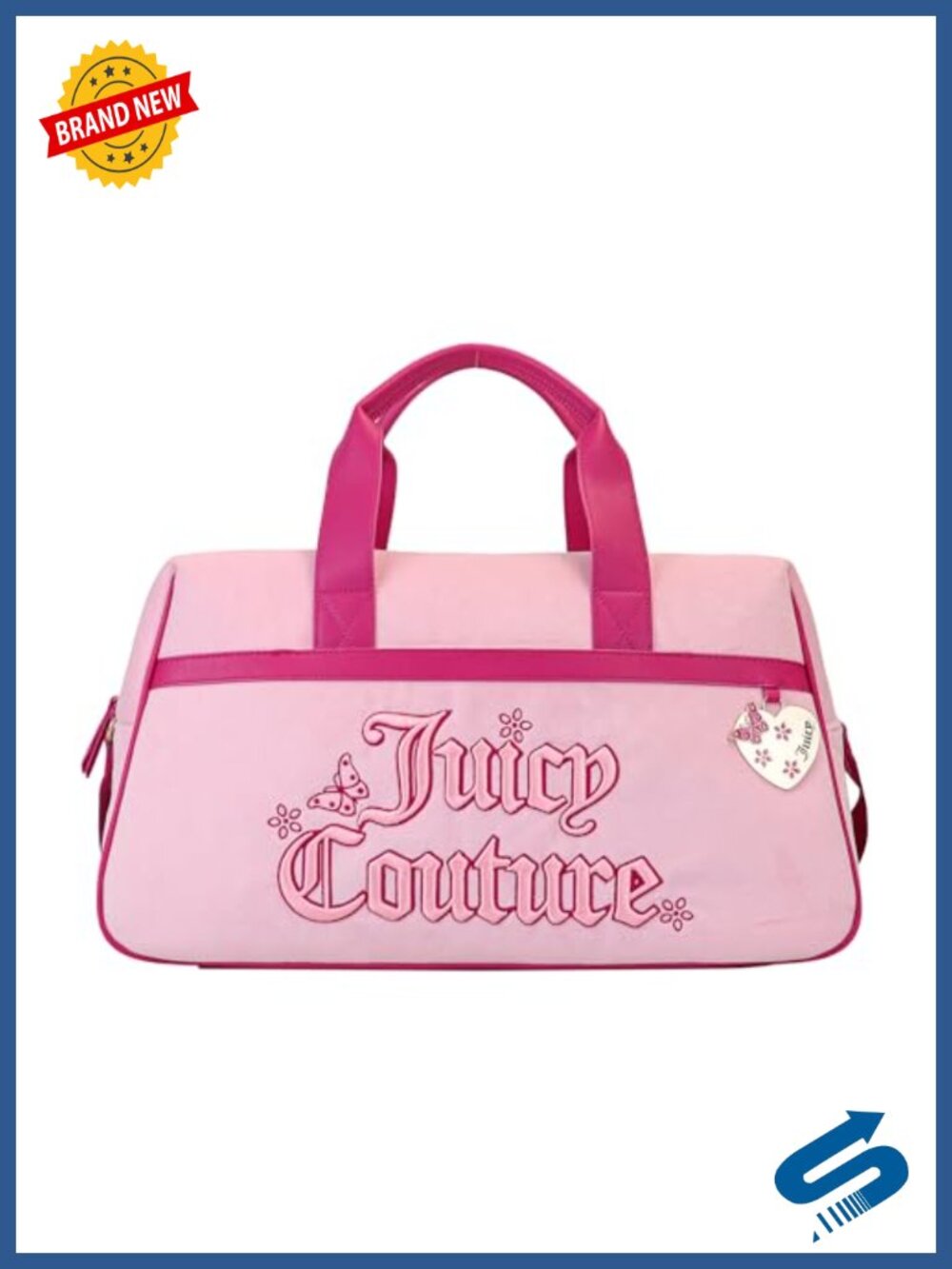 Juicy Couture Weekender Bag Polyurethane Satchel Tote Travel
